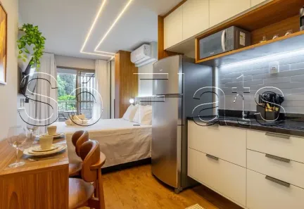 Flat com 1 Quarto para alugar, 25m² no Pinheiros, São Paulo