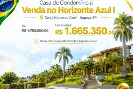Casa de Condomínio com 5 Quartos à venda, 446m² no Horizonte Azul - Village Ambiental, Itupeva