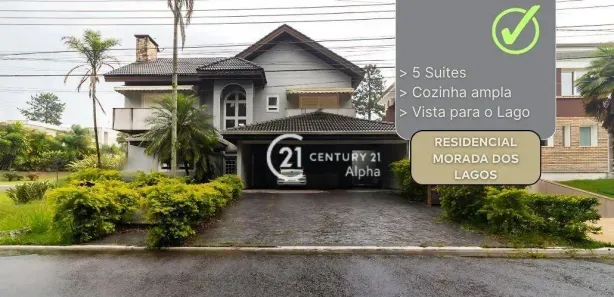Casa de Condomínio com 5 Quartos à venda, 415m² no Residencial Morada dos Lagos, Barueri