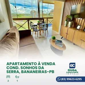 Apartamento com 2 Quartos à venda, 62m² no , Bananeiras