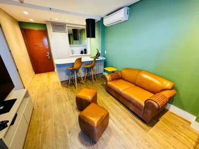 Flat com 1 Quarto para alugar, 43m² no Boqueirão, Santos