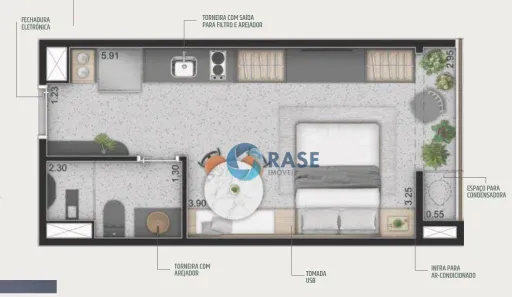 Kitnet com 1 Quarto à venda, 25m² no Vila Olímpia, São Paulo
