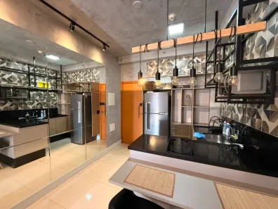 Apartamento com 1 Quarto para alugar, 46m² no Tamboré, Santana de Parnaíba