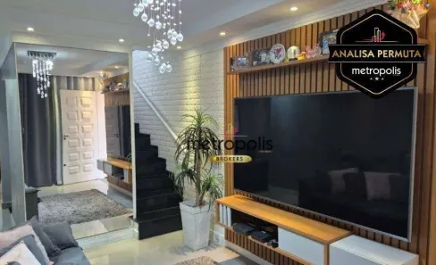 Sobrado com 3 Quartos à venda, 157m² no Jardim das Maravilhas, Santo André