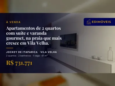 Apartamento com 2 Quartos à venda, 61m² no Jockey de Itaparica, Vila Velha