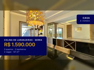 Casa com 3 Quartos à venda, 121m² no Colina de Laranjeiras, Serra