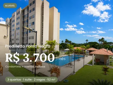 Apartamento com 3 Quartos para alugar, 52m² no Nova Esperança, Manaus