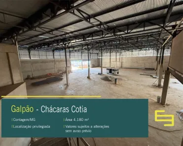 Galpão/Depósito/Armazém para alugar, 2400m² no Chácaras Cotia, Contagem