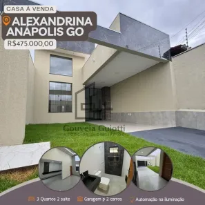 Casa com 3 Quartos à venda, 119m² no Jardim Alexandrina, Anápolis