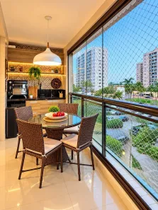 Apartamento com 3 Quartos para alugar, 113m² no Calhau, São Luís