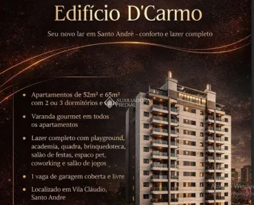 Apartamento com 2 Quartos à venda, 52m² no Jardim Santo Antônio, Santo André
