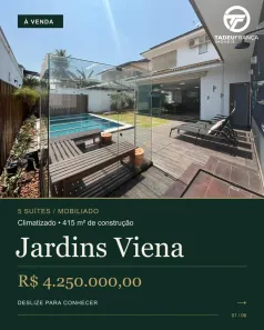 Casa de Condomínio com 5 Quartos à venda, 415m² no Cidade Vera Cruz - Jardins Viena, Aparecida de Goiânia