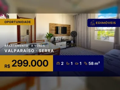 Apartamento com 2 Quartos à venda, 58m² no Valparaíso, Serra