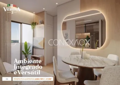 Apartamento com 2 Quartos à venda, 48m² no Saltinho, Paulínia