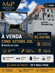 Apartamento com 2 Quartos à venda, 56m² no Turu, São Luís