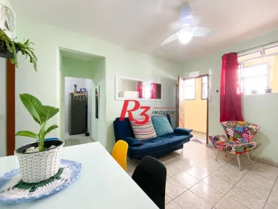 Apartamento com 1 Quarto à venda, 52m² no Gonzaga, Santos