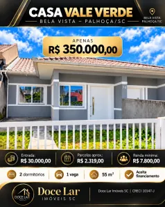 Casa com 2 Quartos à venda, 55m² no Bela Vista, Palhoça
