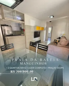 Apartamento com 2 Quartos à venda, 56m² no Praia da Baleia, Serra