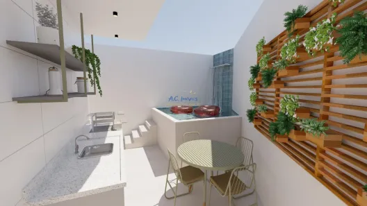 Casa de Condomínio com 2 Quartos à venda, 70m² no Vila Caiçara, Praia Grande