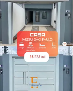 Casa com 2 Quartos à venda, 72m² no Jardim São Paulo, Petrolina