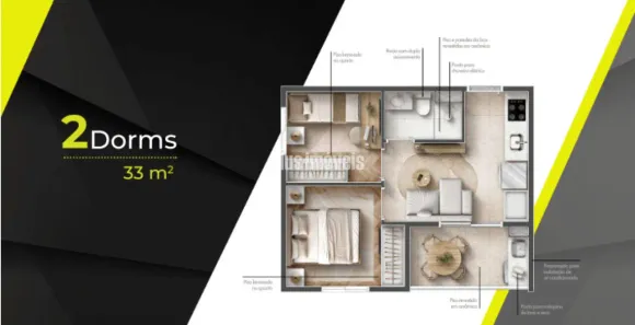Apartamento com 1 Quarto à venda, 33m² no Vila Mariana, São Paulo