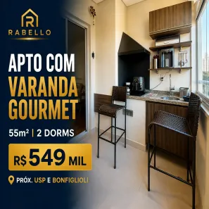 Apartamento com 2 Quartos à venda, 55m² no Vila Gomes, São Paulo
