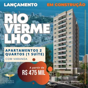Apartamento com 2 Quartos à venda, 56m² no Rio Vermelho, Salvador