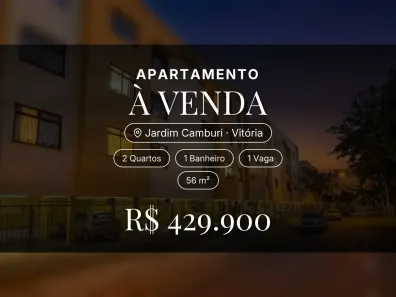 Apartamento com 2 Quartos à venda, 56m² no Jardim Camburi, Vitória