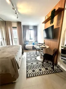 Apartamento com 1 Quarto para alugar, 27m² no Indianópolis, São Paulo