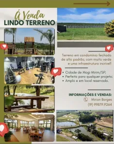 Lote/Terreno à venda, 768m² no Residencial Flor D'Aldeia, Mogi Mirim