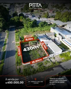 Lote/Terreno à venda, 430m² no Centro, Boa Vista