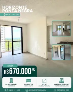 Apartamento com 2 Quartos à venda, 63m² no Tarumã-Açu, Manaus