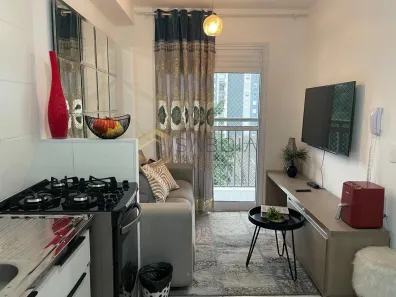 Apartamento com 1 Quarto para alugar, 28m² no Jardim Caravelas, São Paulo