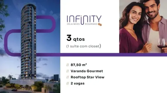 Apartamento com 3 Quartos à venda, 87m² no Rosarinho, Recife