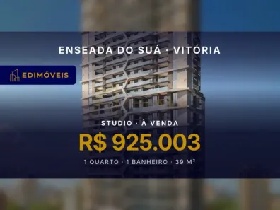 Apartamento com 1 Quarto à venda, 39m² no Enseada do Suá, Vitória
