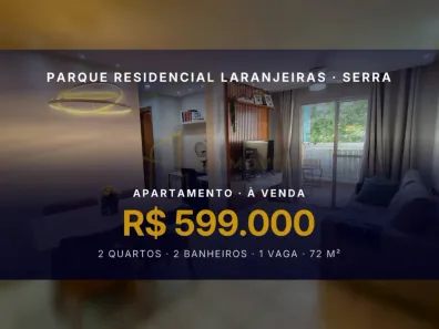 Apartamento com 2 Quartos à venda, 72m² no Parque Residencial Laranjeiras, Serra