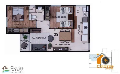 Apartamento com 2 Quartos à venda, 51m² no Residencial Nova Era, Valinhos