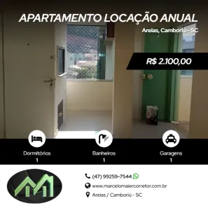 Apartamento com 1 Quarto para alugar, 42m² no Santa Regina, Camboriú