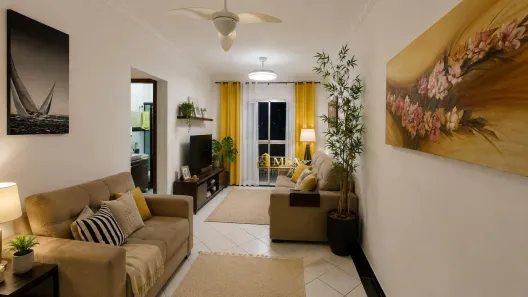 Apartamento com 1 Quarto à venda, 50m² no Guilhermina, Praia Grande