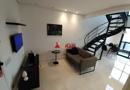 Flat com 1 Quarto para alugar, 52m² no Moema, São Paulo