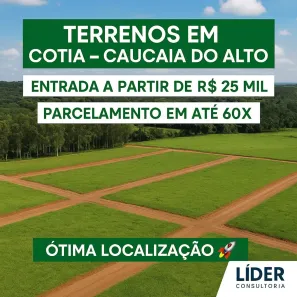 Lote/Terreno à venda, 500m² no Jardim dos Pereiras (Caucaia do Alto), Cotia
