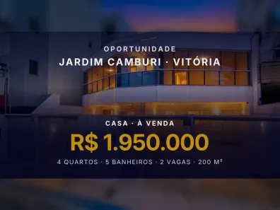 Casa com 4 Quartos à venda, 200m² no Jardim Camburi, Vitória