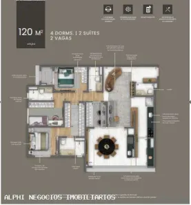 Apartamento com 4 Quartos à venda, 120m² no Mooca, São Paulo