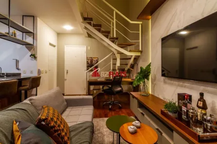 Flat com 1 Quarto para alugar, 60m² no Cidade Monções, São Paulo