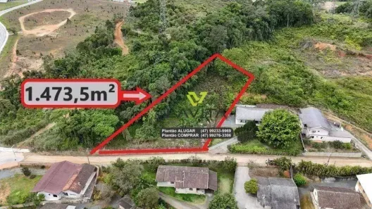 Lote/Terreno à venda, 1474m² no Belchior Baixo, Gaspar