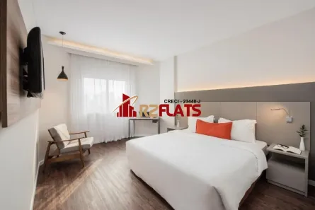 Flat com 1 Quarto à venda, 26m² no Indianópolis, São Paulo