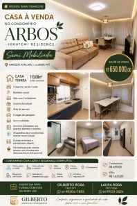 Casa de Condomínio com 3 Quartos à venda, 113m² no Parque Atalaia, Cuiabá