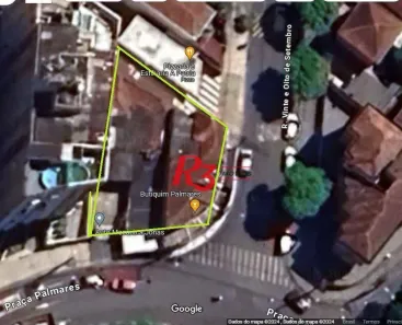 Lote/Terreno à venda, 460m² no Macuco, Santos