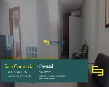 Sala Comercial à venda, 150m² no Savassi, Belo Horizonte