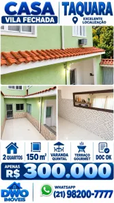 Casa com 2 Quartos à venda, 150m² no Taquara, Rio de Janeiro